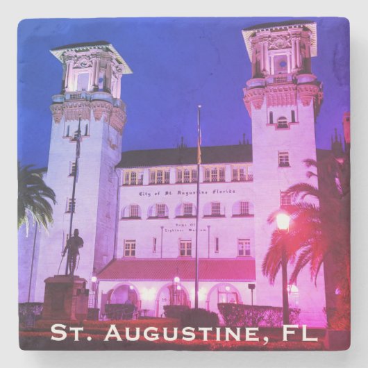 St. Augustine, FL - Hotel Alcazar Steinuntersetzer (Vorderseite)