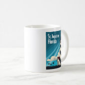 St. Augustine FL - Leuchtturm auf der Insel Anasta Kaffeetasse (VorderseiteRechts)