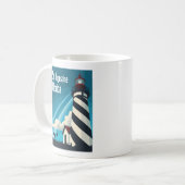 St. Augustine FL - Leuchtturm auf der Insel Anasta Kaffeetasse (Vorderseite Links)