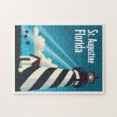 St. Augustine FL - Leuchtturm auf der Insel Anasta Puzzle (Horizontal)