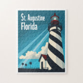 St. Augustine FL - Leuchtturm auf der Insel Anasta Puzzle (Vertikal)