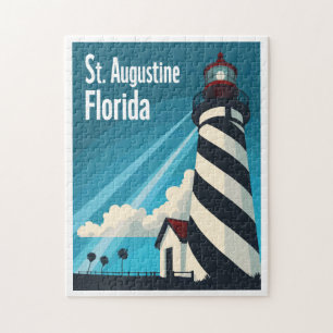 St. Augustine FL - Leuchtturm auf der Insel Anasta Puzzle