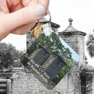 St Augustine FL Old City Gates Fotografie Schlüsselanhänger