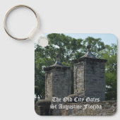 St Augustine FL Old City Gates Fotografie Schlüsselanhänger (Vorderseite)