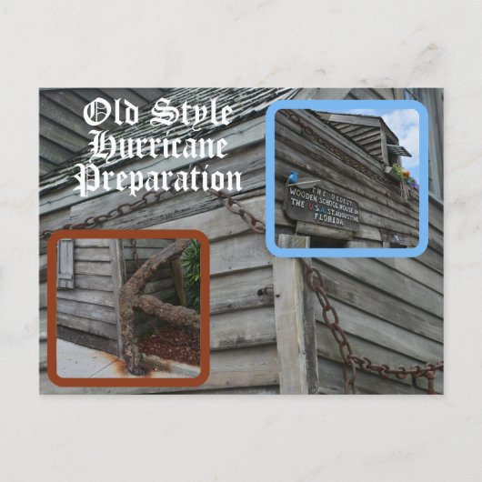 St Augustine FL Oldest Wooden Schoolhouse Postkarte (Vorderseite)