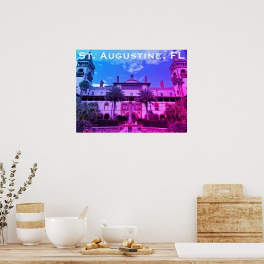 St. Augustine, FL - Ponce de Leon Hotel Poster (Küche)