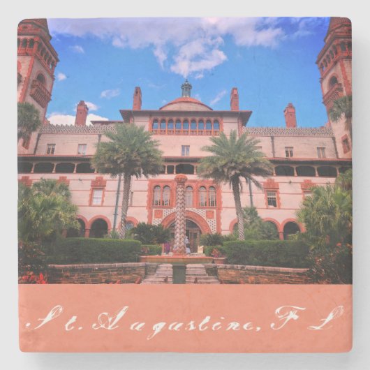 St. Augustine, FL - Ponce de Leon Hotel Steinuntersetzer (Vorderseite)