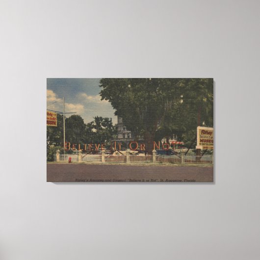 St. Augustine, FL - Ripley's Glauve-it-or-Not Leinwanddruck (Vorderseite)