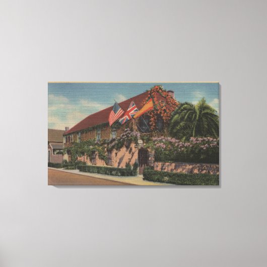 St. Augustine, FL - Sicht auf den hl. Franziskus Leinwanddruck (Vorderseite)