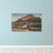 St. Augustine, FL - Sicht auf den hl. Franziskus Leinwanddruck (Insitu (Holzboden))