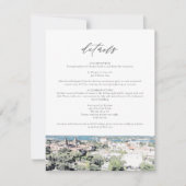 ST AUGUSTINE Fl Skyline Zieldetails-Karte Einladung (Vorderseite)