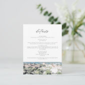 ST AUGUSTINE Fl Skyline Zieldetails-Karte Einladung (Stehend Vorderseite)