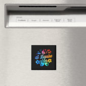 St. Augustine Florida 2026 Urlaub Tie Dye Sommer Magnet (In Situ (Geschirrspüler))