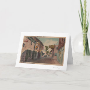 St Augustine, Florida - Ansicht von St- Georgest. Karte