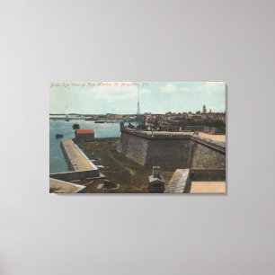 St Augustine, Florida - Antenne von ft. Marion Leinwanddruck