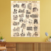 St. Augustine, Florida Art Poster Leinwanddruck (Insitu (Wohnzimmer))