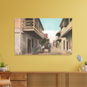 St. Augustine, Florida - Aussicht auf Charlotte St Leinwanddruck (Insitu (Wohnzimmer))
