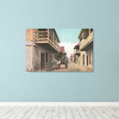 St. Augustine, Florida - Aussicht auf Charlotte St Leinwanddruck (Insitu (Holzboden))