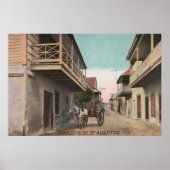 St. Augustine, Florida - Aussicht auf Charlotte St Poster (Vorne)