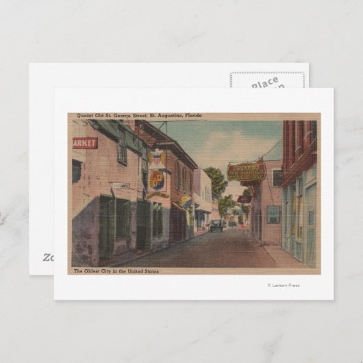 St. Augustine, Florida - Aussicht auf St. George S Postkarte (Vorne/Hinten)
