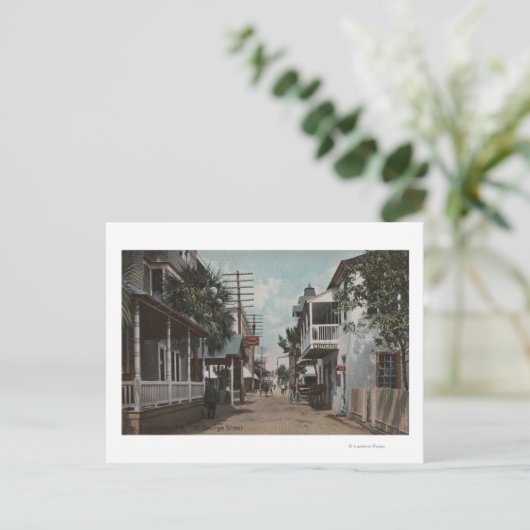 St. Augustine, Florida - Aussicht auf St. George S Postkarte (Stehend Vorderseite)