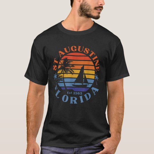 St Augustine Florida Beach Sommerurlaub T-Shirt (Vorderseite)