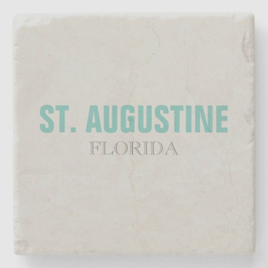 St. Augustine Florida Beach Style Steinuntersetzer (Vorderseite)