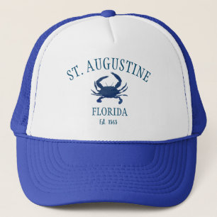 St Augustine Florida Blue Crab Malerei Truckerkappe