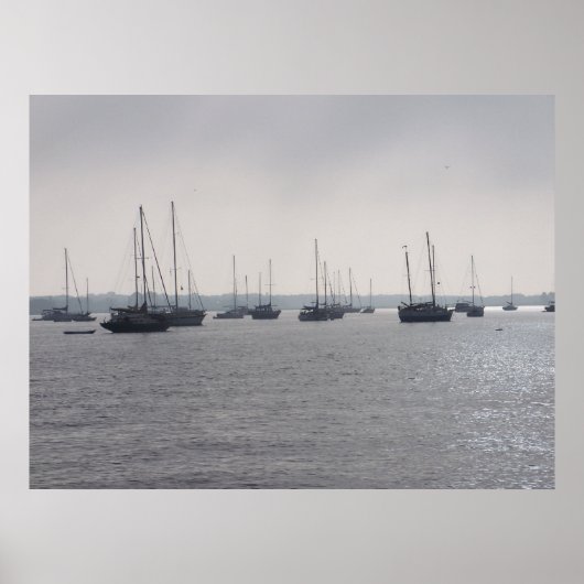 St. Augustine Florida Boats auf dem Meeresposter F Poster (Vorne)