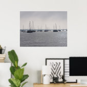 St. Augustine Florida Boats auf dem Meeresposter F Poster (Heimbüro)