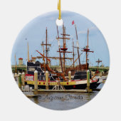 St. Augustine Florida Das Schwarze Piratenschiff Keramik Ornament (Hinten)