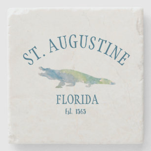 St Augustine Florida Est Beach Alligator Steinuntersetzer