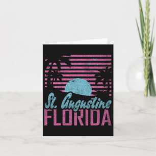 St. Augustine Florida Fl Zitrusstaat Miami Vibes  Karte