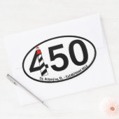 St. Augustine, Florida - gegründet 1565 - 450. Ovaler Aufkleber (Umschlag)