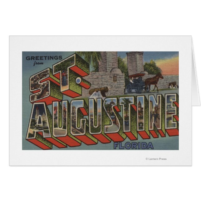 St. Augustine, Florida - Große Briefmarkenszenen (Vorderseite (Horizontal))