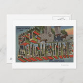 St. Augustine, Florida - Große Briefmarkenszenen Postkarte (Vorne/Hinten)