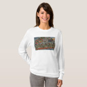 St Augustine, Florida - große Buchstabe-Szenen T-Shirt (Vorne ganz)