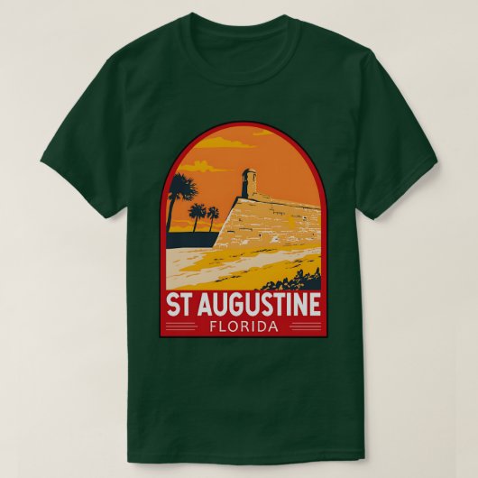 St Augustine Florida Highlights Stadtrundgang: T-Shirt (Design vorne)