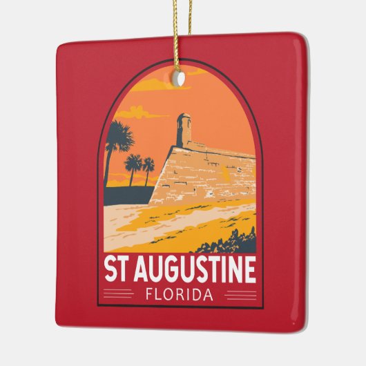 St. Augustine Florida Kunstvoll wandern im Valle V Keramikornament (Links)