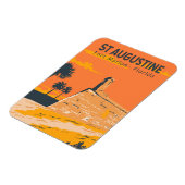 St. Augustine Florida Kunstvoll wandern im Valle V Magnet (Linke Seite)