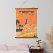 St. Augustine Florida Kunstvoll wandern im Valle V Wandteppich Mit Holzrahmen (Schlafzimmer)