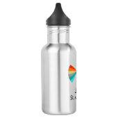 St. Augustine Florida Leuchtturm Regenbogen Edelstahlflasche (Links)