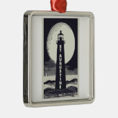 St. Augustine Florida Lighthouse Moon Ornament Aus Metall (Rechts)