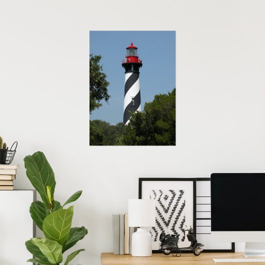 St Augustine Florida Lighthouse Poster (Heimbüro)