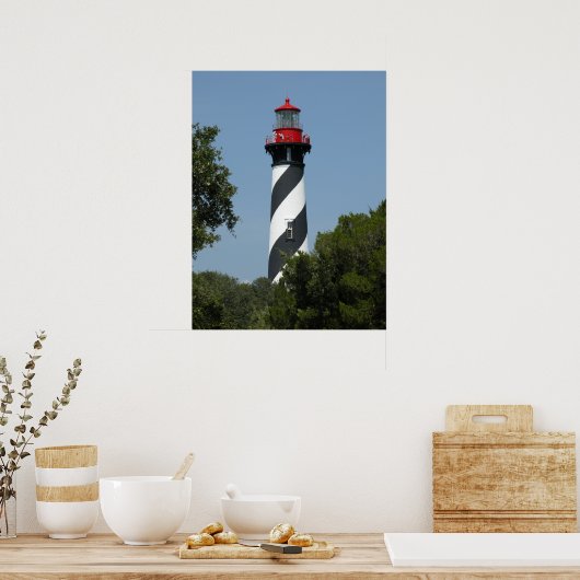 St Augustine Florida Lighthouse Poster (Küche)