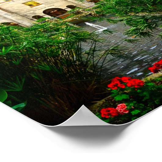 St Augustine Florida Lightner Museum Principe Art Poster (Ecke)