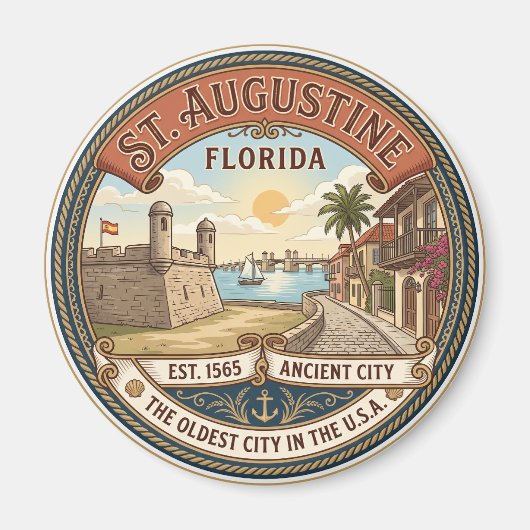 St. Augustine Florida Magnet (Vorne)