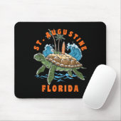 St Augustine Florida Meeresschildkröte Surf Strand Mousepad (Mit Mouse)