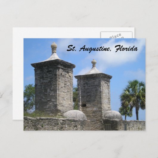 St. Augustine Florida Postcard Postkarte (Vorne/Hinten)