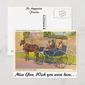 St. Augustine, Florida Postkarte (Vorne/Hinten)